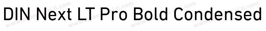 DIN Next LT Pro Bold Condensed Ital字体转换